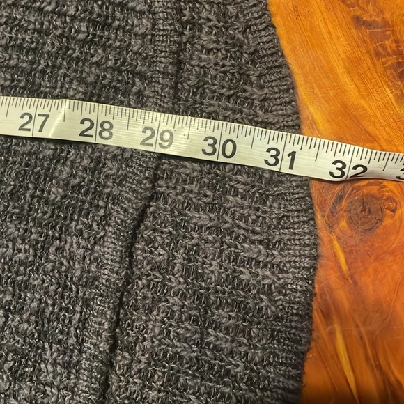 XL ABS Allen Schwartz hi-lo black 1/2 zip knit 3/4 sleeve cardigan sweater - Picture 15 of 16